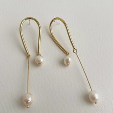 롱담수진주귀걸이