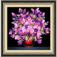 리본꽃자수도안