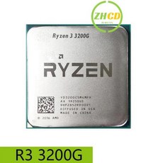 AMD Ryzen 3 3200G R3 3200G 3.6GHz 쿼드 코어 4 스레드 65W CPU 프로세서 L3 = 4M YD3200C5M4MFH 소켓 AM4, 0 R3 3200G - 라이젠3200g