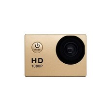 소형캠 보디 액션캠 HD 액션 카메라 와이파이 2.0 인치 170D 수중 방수 헬멧 비디오 녹화 스포츠 캠 캠코, 07 Gold, 1개