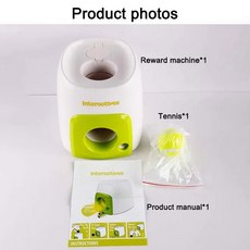 반려동물 공 누출 장난감 개 테니스 음식 보상 기계 상호 작용 치료 느린 피더 장난감 고양이 및 개에게 적합, A-기본 및 4 공