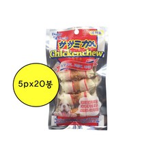 도기프랜드 치킨츄 5P x 20봉 치아단련 치석제거껌