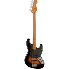 Squier by 펜더 일렉트릭 베이스 40th Anniversary Jazz Bass 빈티지 에디션 메이플 핑거보드 블랙 아노다이즈드 픽가드 소프트 케이스가 새틴 와이드 2색