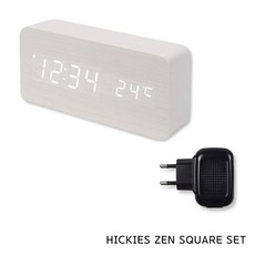 유마켓마이키드몰히키스 LED 알람시계 ZEN SQUARE 어댑터 세트-유마켓마이키드마켓, 별도옵션없음, 별도옵션없음