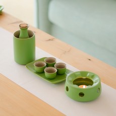 온주 세트 사케 일식 청주 다기, 하지 8종 세트 소반(150ml)개