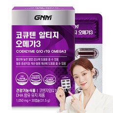 GNM 코큐텐 알티지 오메가3 / 코엔자임Q10 코엔자임큐텐 rTG, 30정, 1개