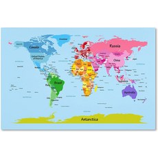 세계지도아트월