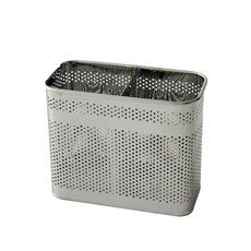 스텐 수저통 국산 식기세척기 걸이형 직사각, 실버, 1개