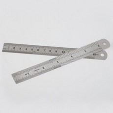 [1+1] 스테인리스 직자 스틸 15cm RD 10021 쇠 스텐 철자, 2개