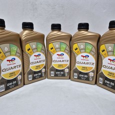 토탈쿼츠 0W30 이네오 엔진 오일, 1개, 세븐골드 1개, 1L