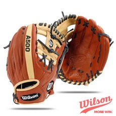 윌슨 A500 11인치 우투용 소가죽 야구글러브 WTA05RB1911, 우투-왼손착용