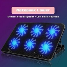 [해외] S SKYEE LED 노트북 냉각 6 팬 USB 포트 7 인치17 인치 노트북 노트북 컴퓨터에 한 냉각 쿨러 스탠드 패드, 상세내용표시