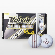 VOLVIK 볼빅 VS4 V포커스(VS4 V-FOCUS) 화이트 색상 I로고인쇄무료I포장가능I볼빅종이가방증정, 선택안함, 포장 요청, 선택안함, 1개, 1개 - 볼빅vs4