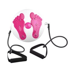 허리 트위스트 디스크 보드 홈 체육관 사용 피트니스 운동 코어 Ab 트위스터 보드, PP, 로프와 핑크