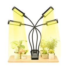 Homitt LED 식물 성장 조명 화분 재배 4구