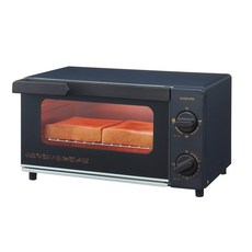 Koizumi 오븐토스터2 베이크 타이머 15분 온도조절 기능 트레이 1000W 블랙 KOS-1032 / K
