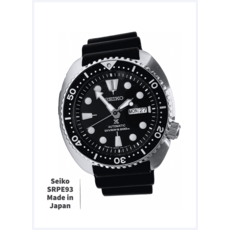 세이코 SRPE93 오토매틱 블랙 다이얼 Padi 다이버 Prospex 시계 일본산 박스 태그 Seiko