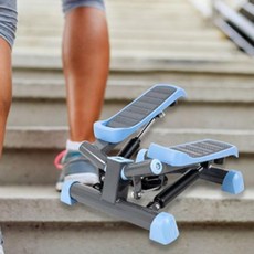 유산소 운동 집에서 걷기 스텝퍼 스탭퍼 계단 오르는 기구 클라이밍 머신 달리기, 스카이블루