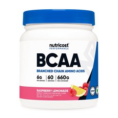 뉴트리코스트 BCAA 라즈베리 레모네이드 글루텐 프리, 660g, 1개