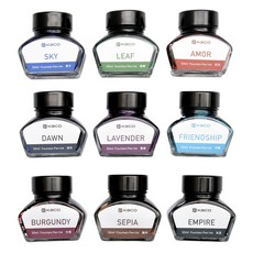 딥펜 만년필 캘리그래피 잉크 손금 만년필용 잉크 30ml 오스트리아 수입 컬러 핸드페인팅 비탄소염료형 만년필, 03 처음 보다（붉은색）