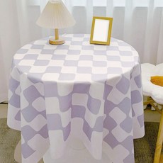 모던 체커보드 식탁보(퍼플) 사각식탁보, 상세 참조, 상세 참조