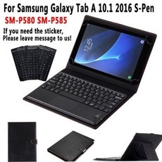 [해외] 터치 패드 키보드 삼성 갤럭시 탭 A6 10.1 S 펜 SMT580N SMT585N SMT580 SMT585 SMP580 SMP585 T580 P580, 상세내용표시