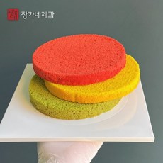 [시트 단품] 케이크시트 레인보우(무지개) 미니 케익만들기재료(3색) (평일 오후3시이전 출고), 120g, 1개