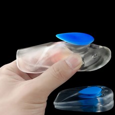 1 쌍 남성 여성 실리콘 젤 발 뒤꿈치 쿠션 insoles 발바닥 통증 보호기 박차 지원 구두 패드 하이힐 삽입물, (193:200000281)clear:small개
