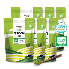 차예마을 국내산 유기농 새싹보리 분말 가루 150g x 6팩..