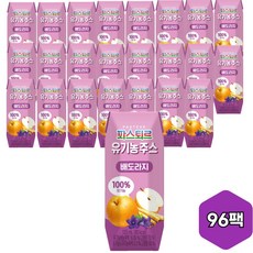 파스퇴르 아이생각 유기농주스 배도라지 125ml, 96개 - 파스퇴르아이생각