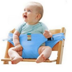아이 좌석 고정 안전벨트 편이식 휴대용 의자벨트, 1개, 블루