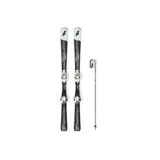 Nordica Sentra SL7 ladies snow skis 160cm w-bind (inc POLES @ BuyItNow)