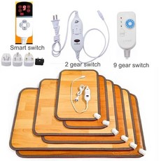 220V 겨울 난방 발 매트 사무실 홈 전기 난방 패드 따뜻한 피트 HeaterThermarpet 가죽 가정용 바닥 전기 히터, 50x150cm, 9 기어 스위치