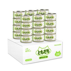 토모다찌 고양이캔 참치+연어 *24개, 80g, 24개