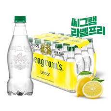 코카콜라 씨그램 무라벨 레몬 450ml 펫 20입