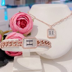 골든듀18κ팔찌목걸이세트