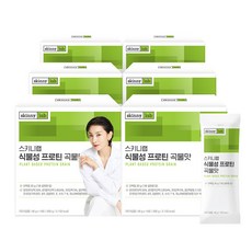 스키니랩 순 식물성 단백질 100% 프로틴 곡물맛, 6개, 560g