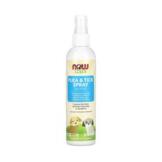 나우푸드 펫즈 반려견용 벼룩 및 진드기 스프레이 237ml(8fl oz), 1팩, 237ml
