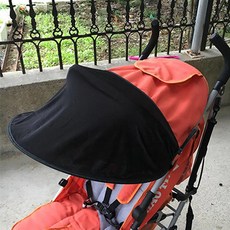 유모차용 차양 캐노피 커버 유모차 액세서리 자동차 좌석 버기 유모차 캡 카트 차양, [01] Mini black, 1개