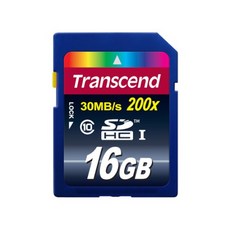 Transcend SDHC 메모리카드 16GB TS16GSDHC10 Class10 200배속 UHS-I 최대 읽기속도 30MB/s Lock 기능으로 데이터를 안전하게 보존, 1개