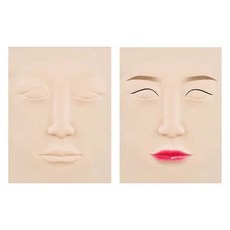 연습용 실리콘고무판 마네킹헤드 반영구재료, 선택4_연습용 마네킹 헤드