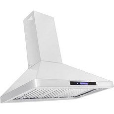 PROLINE 30인치 벽걸이형 레인지 후드 900 CFM 스테인리스 스틸 LED 조명 초저소음 블로워 모터 4단 속도 3년 보증 식기세척기 사용 가능 필터 PL, 30"