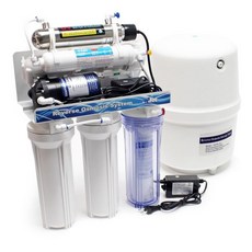 Naturewater UV Clarifier 및 Booster 펌프와 함께 6단계 역삼투 RO 180 L/day, 1개