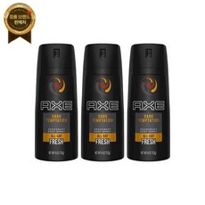  바디스프레이 미스트 퍼퓸 향수 로션 Pack of (3) New AXE DARK TEMPTATION 150 ML 