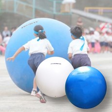 프로맥스 공굴리기공 150cm 플레이볼 운동회 체육대회 레크레이션 체육수업용 대형짐볼, 화이트, 1개