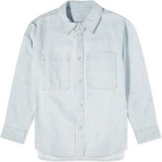 (당일) 24SS 우영미 백 로고 코튼 블루 데님 셔츠 W241SH17 860L