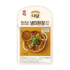 CJ 다담 냉이된장찌개양념 140g x4번들 엄마손맛 자취 맛도리 만능소스 감칠맛 맛도리, 24개