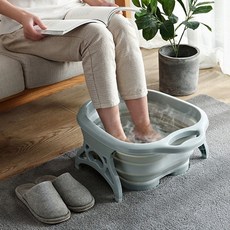 편안한 족욕기 이동식욕조 온열찜질 발족욕기 발지압, 핑크