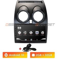 안드로이드 10 자동차 라디오 멀티미디어 비디오 플레이어 네비게이션 GPS 닛산 Qashqai J10 2006 2007 200, 03 2G 32G_07 프랑스