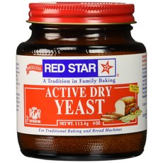 Red Star Active Dry Yeast 4 oz 레드 스타 액티브 드라이 이스트 4온스, 1개, 113g